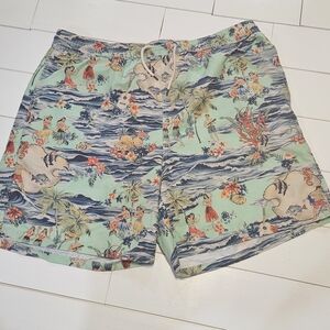Tropical Print Swim Shorts